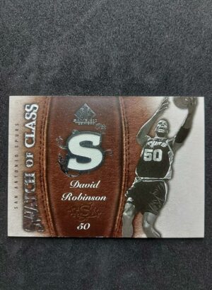 2007-08 NBA SP Game Used Swatch of Class David Robinson