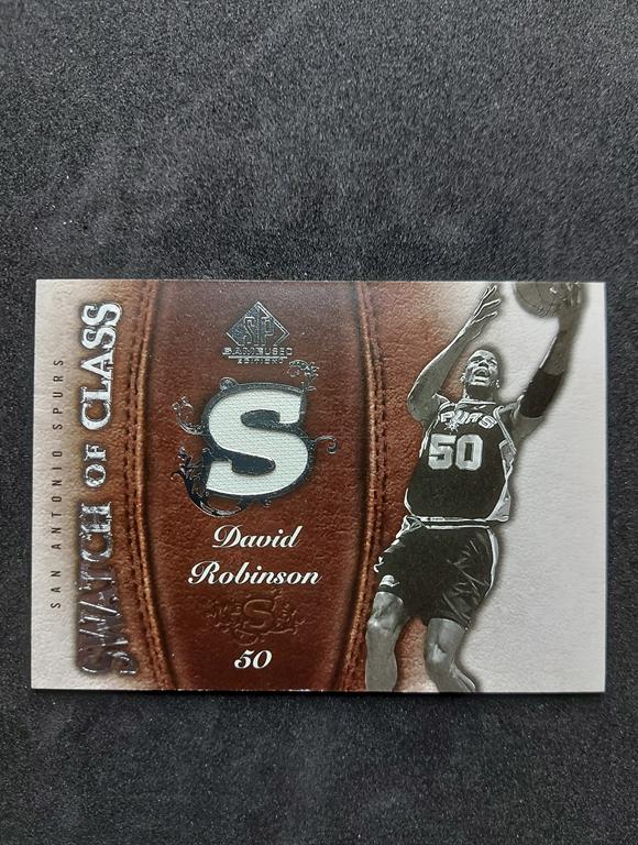 2007-08 NBA SP Game Used Swatch of Class David Robinson