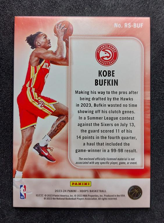 2023-24 Panini Hoops Rise n Shine Kobe Bufkin