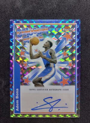 2024-25 Topps Finest Colossal Shots Adem Bona RC Auto