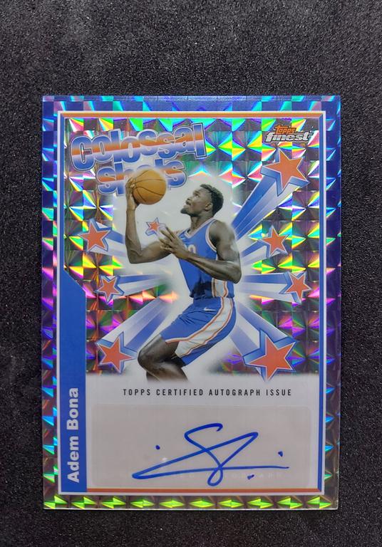 2024-25 Topps Finest Colossal Shots Adem Bona RC Auto