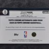2025-26 Topps Chrome Nolan Traore RC Auto