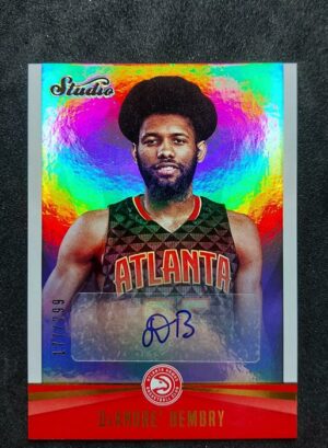 2016-17 Panini Studio DeAndre' Bembry Auto 177/299