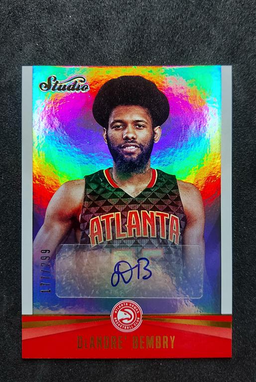2016-17 Panini Studio DeAndre' Bembry Auto 177/299