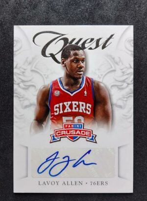 2012-13 Panini Crusade Quest Levoy Allen Auto