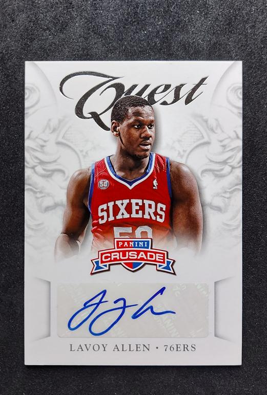 2012-13 Panini Crusade Quest Levoy Allen Auto