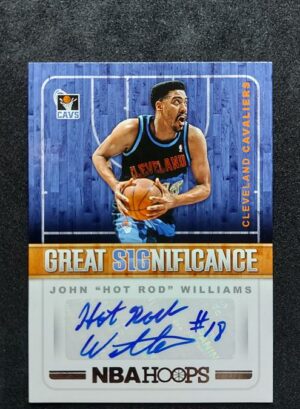 2018-19 Panini Hoops Great Significance John Hot Rod Williams Auto