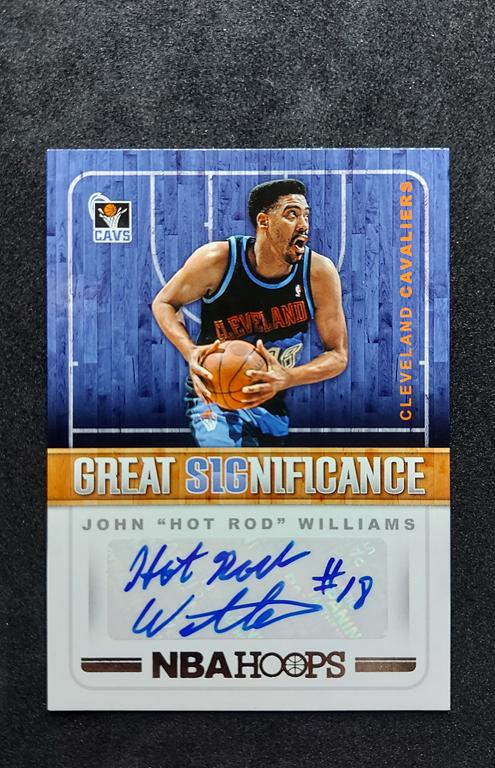2018-19 Panini Hoops Great Significance John Hot Rod Williams Auto