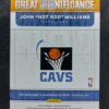 2018-19 Panini Hoops Great Significance John Hot Rod Williams Auto