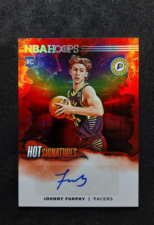 2024-25 Panini Hoops Hot Signatures Johnny Furphy RC Auto