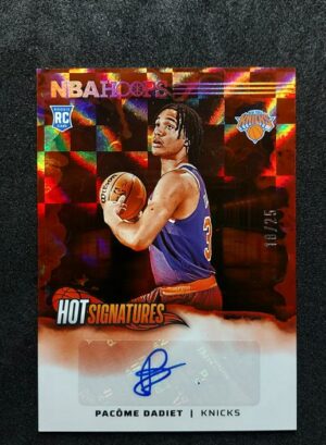 2024-25 Panini Hoops Hot Signatures Pacome Dadiet 18/25 RC Auto