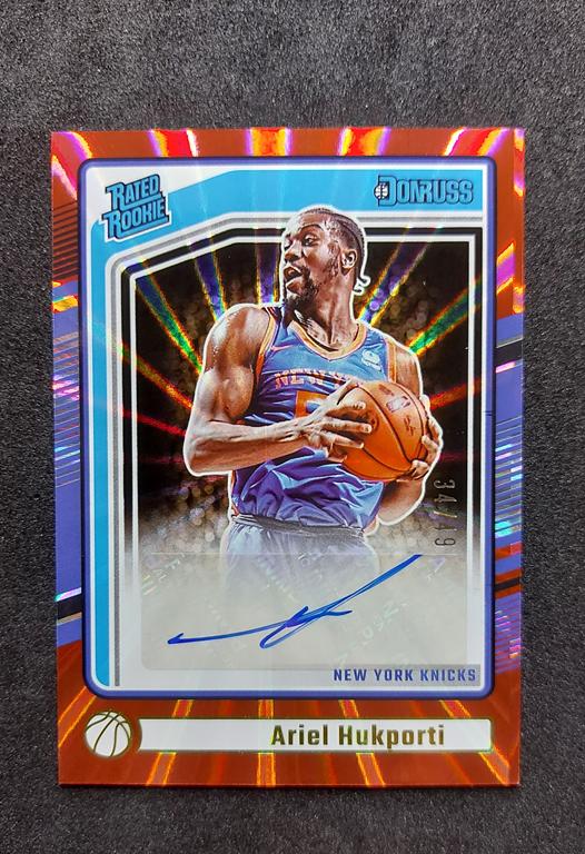 2024-25 Panini Donruss Ariel Hukporti RC Auto 34/49