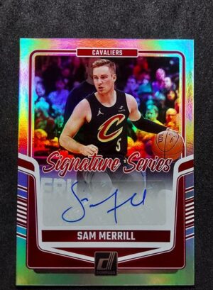 2024-25 Panini Donruss Siganture Series Sam Merrill Holo Auto
