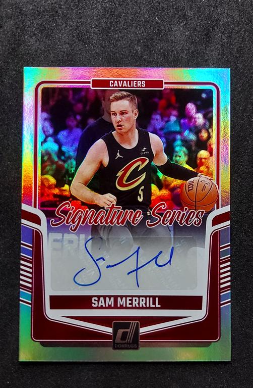 2024-25 Panini Donruss Siganture Series Sam Merrill Holo Auto