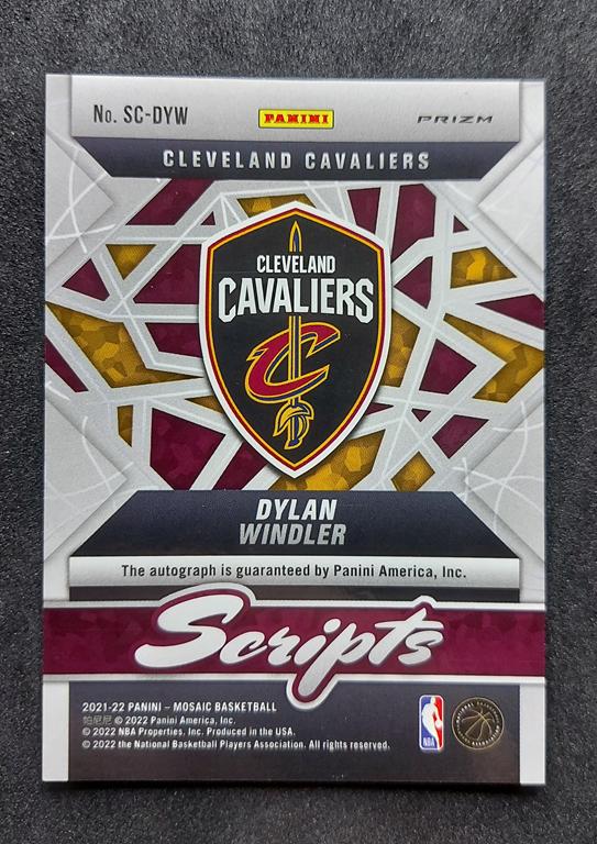 2021-22 Panini Mosaic Scripts Dylan Windler Auto
