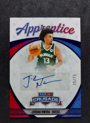 2019-20 Panini Chronicles Crusade Apprentice Jordan Nwora 25/75 RC Auto