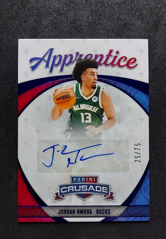 2019-20 Panini Chronicles Crusade Apprentice Jordan Nwora 25/75 RC Auto