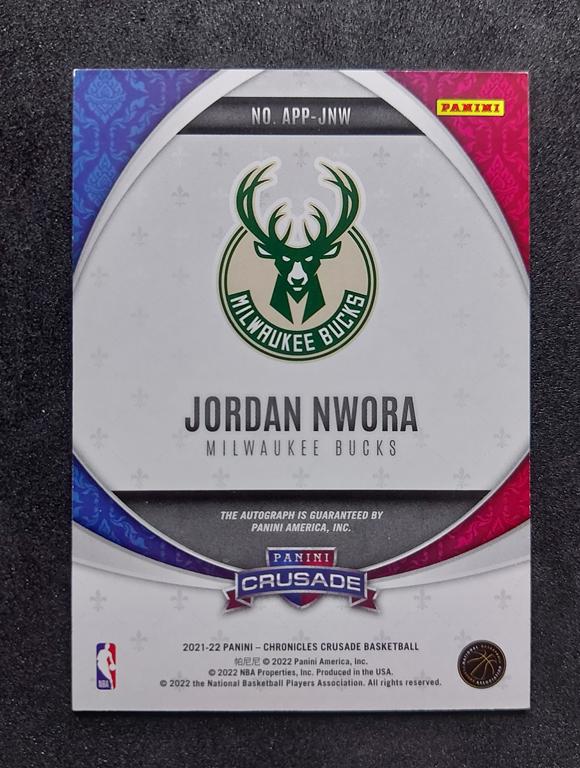 2019-20 Panini Chronicles Crusade Apprentice Jordan Nwora 25/75 RC Auto
