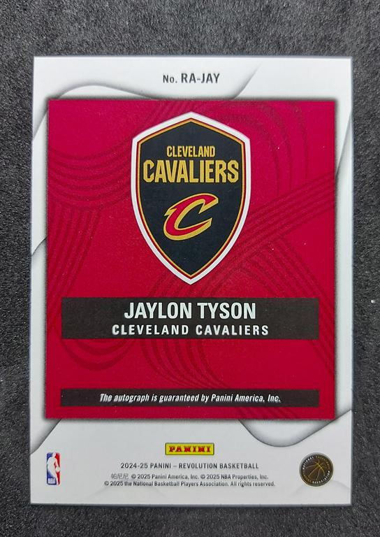 2024-25 Panini Revolution Jaylon Tyson RC Auto