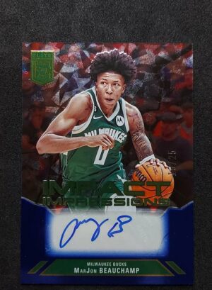 2023-24 Panini Elite Impact Impressions Marjon Beauchamp 15/25 Auto