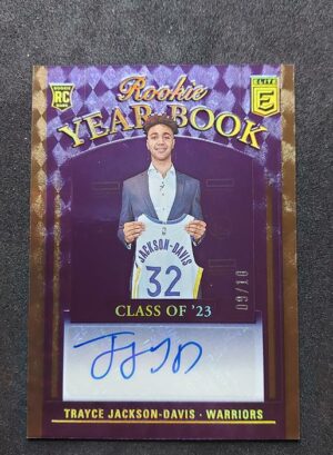 2023-24 Panini Elite Year Book Trayce Jackson-Davis RC Auto 09/10