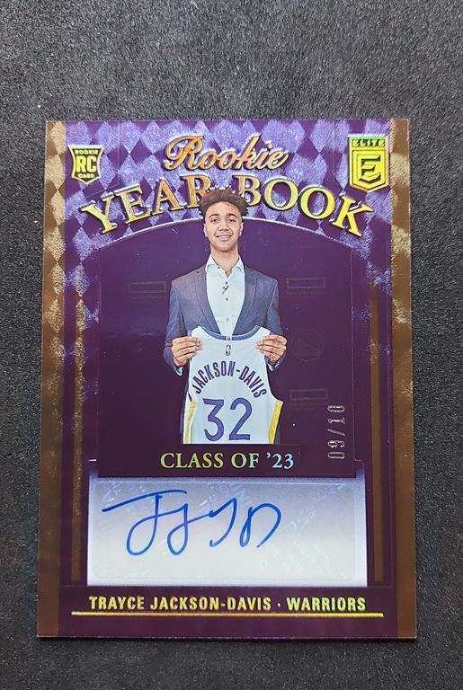 2023-24 Panini Elite Year Book Trayce Jackson-Davis RC Auto 09/10