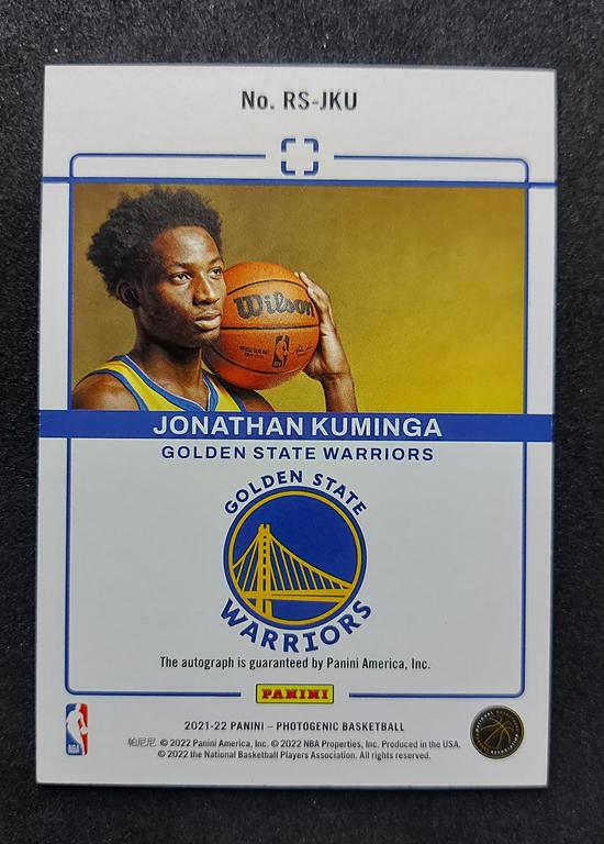 2021-22 Panini Photogenic Jonathan Kuminga RC Auto 05/10