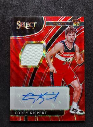 2021-22 Panini Select Corey Kispert RPA Red Wave RC Auto
