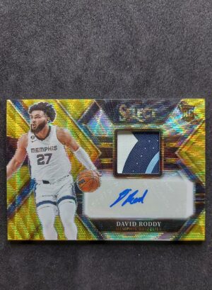 2022-23 Panini Select David Roddy RPA Gold Wave RC Auto 03/10