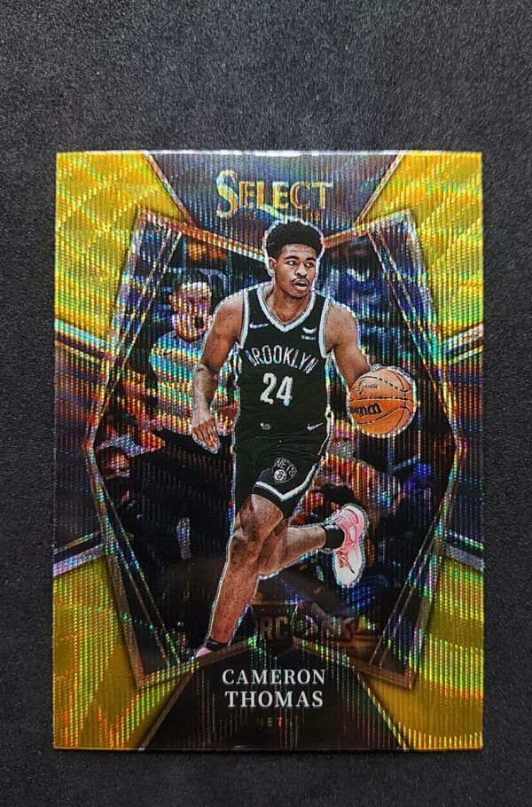 2021-22 Panini Select Cameron Thomas Gold Wave RC #126