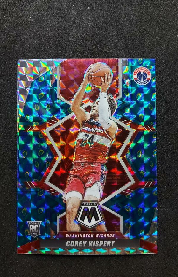 2021-22 Panini Mosaic Corey Kispert Peacock SSP #213