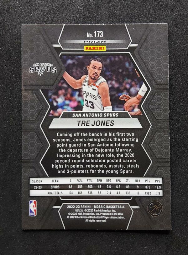 2022-23 Panini Mosaic Tre Jones Genesis SP #173