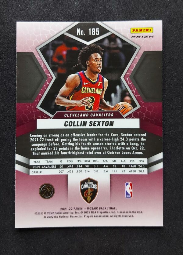 2021-22 Panini Mosaic Collin Sexton Genesis SP #185
