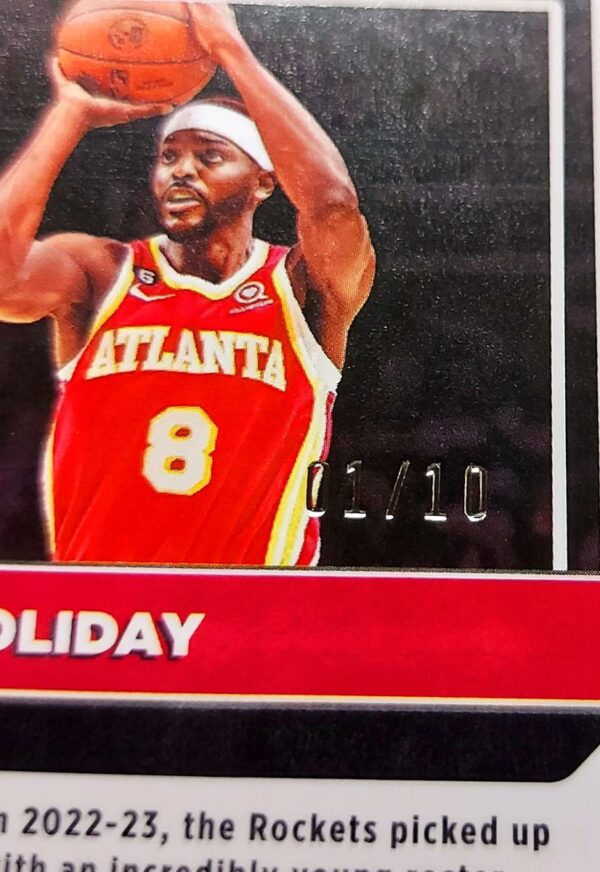 2022-23 Panini Optic Justin Holiday Gold Wave 01/10 #129