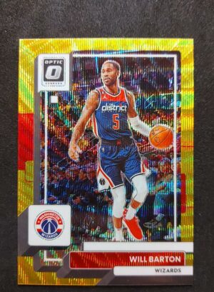 2022-23 Panini Optic Will Barton Gold Wave 01/10 #166