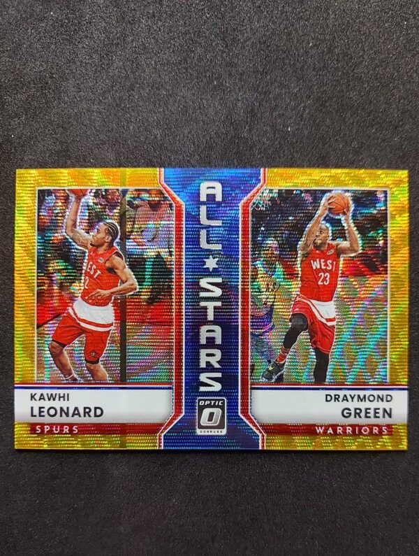 20260426_220435 2022-23 Panini Optic All Stars Kawhi Leonard Draymond Green Gold Wave 08/10 #15