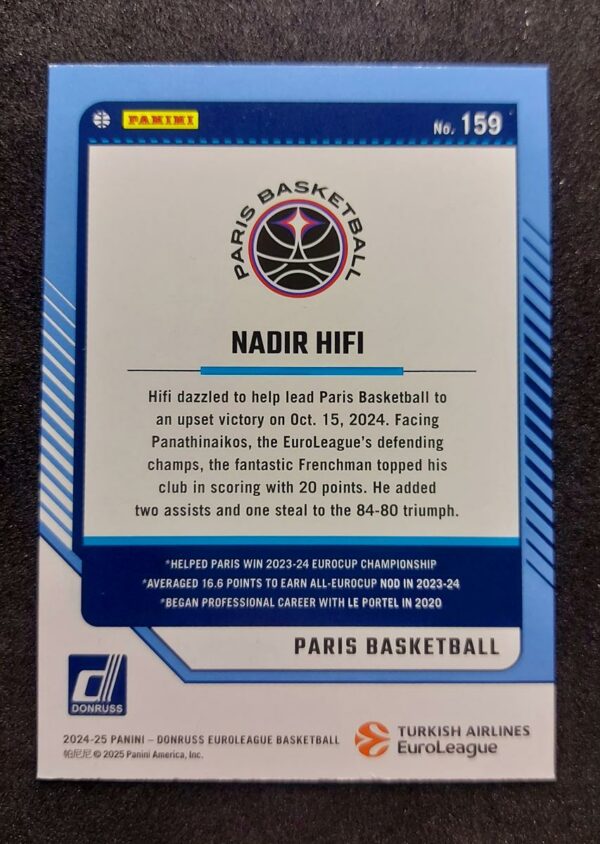 2024-25 Panini Donruss Euroleague Nadir Hifi 102/275 #159