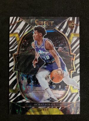 2022-23 Panini Select Ochai Agbaji Zebra RC SP #96