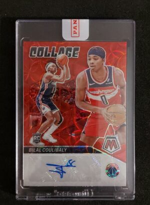 2023-24 Panini Mosaic Collage Red Choice Bilal Coulibaly RC Auto