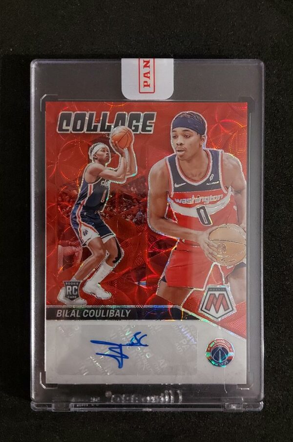 2023-24 Panini Mosaic Collage Red Choice Bilal Coulibaly RC Auto