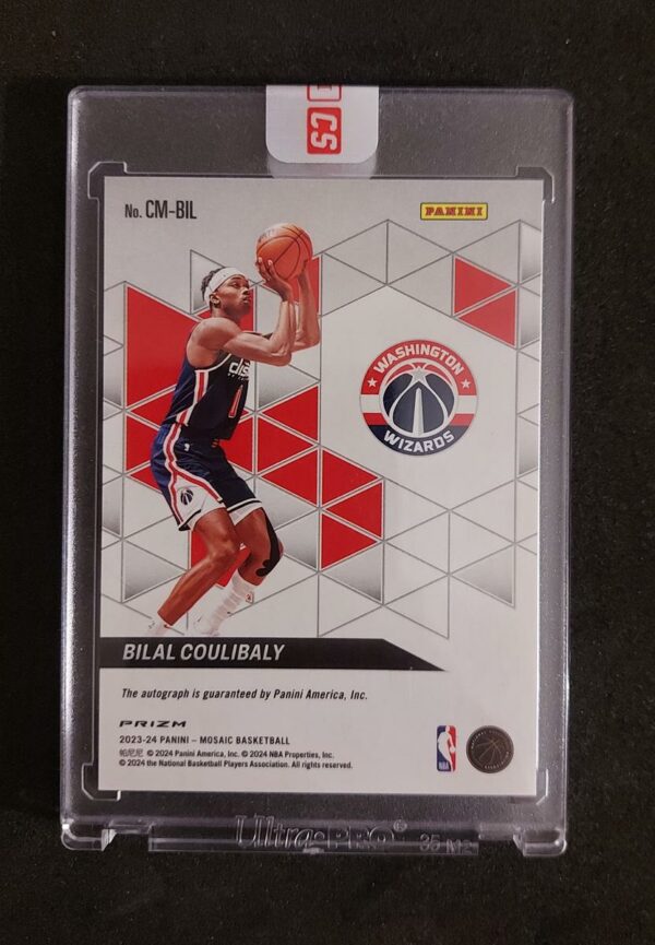 2023-24 Panini Mosaic Collage Red Choice Bilal Coulibaly RC Auto