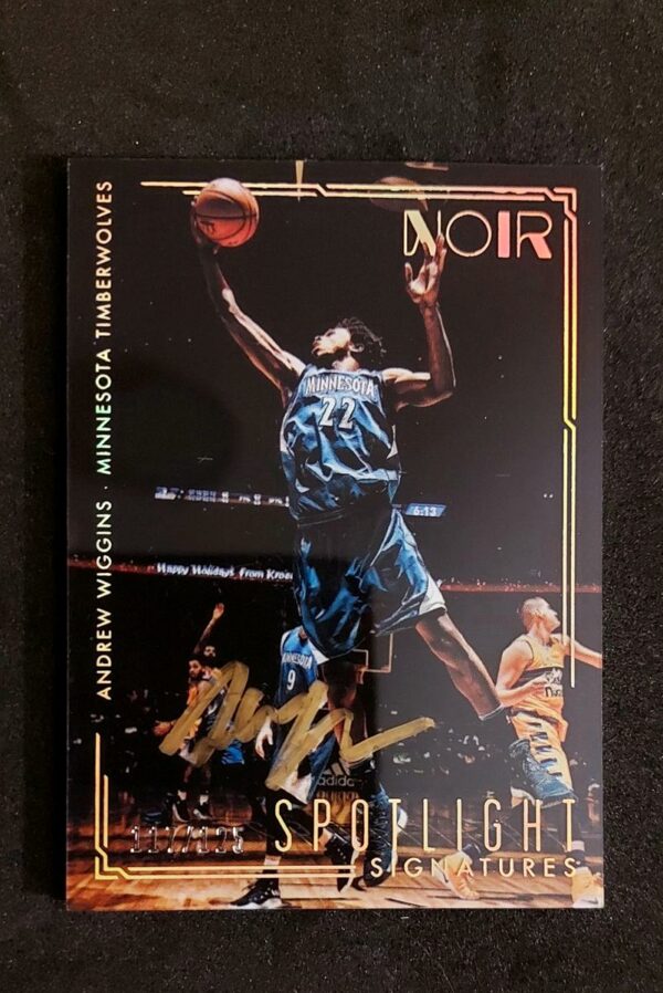 20260429_233050 2016-17 Panini Noir Spotlight Signatures Andrew Wiggins 117/125 Auto