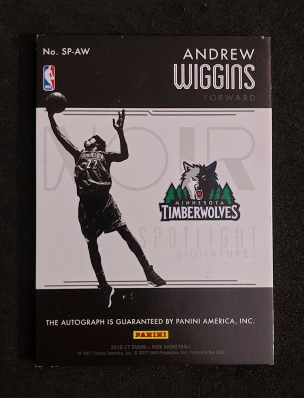 20260429_233110 2016-17 Panini Noir Spotlight Signatures Andrew Wiggins 117/125 Auto