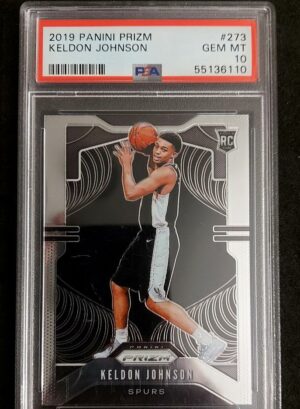 2019-20 Panini Prizm Keldon Johnson RC #273 PSA 10