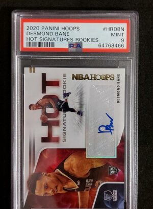 2020-21 Panini Hoops Hot Signatures Desmond Bane RC Auto PSA 9
