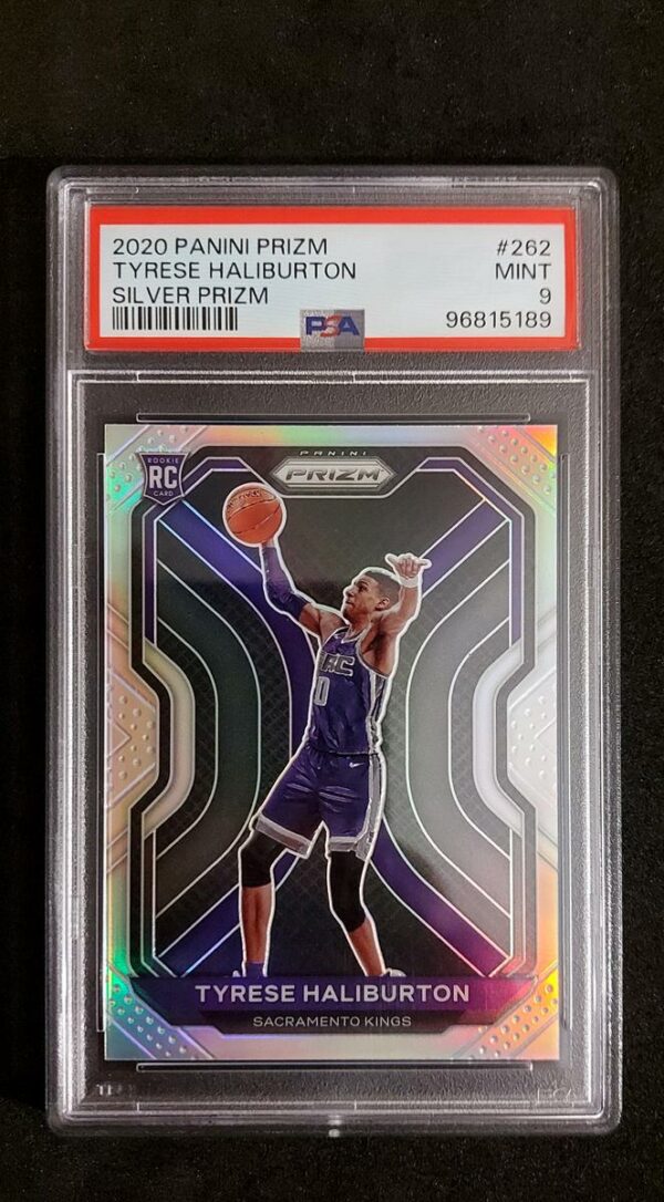 2020-21 Panini Prizm Tyrese Haliburton Silver RC PSA 9