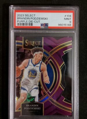 2023-24 Panini Select Brandin Podziemski RC 67/99 PSA 9