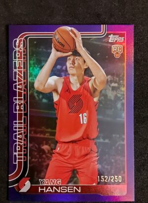 2025-26 Topps Yang Hansen #216 152/250 RC