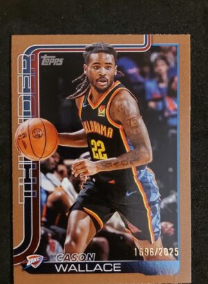 2025-26 Topps Cason Wallace #119 1696/2025 (Kopia)