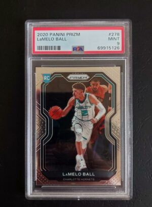 2020-21 Panini Prizm Lamelo Ball #278 RC Auto PSA 9